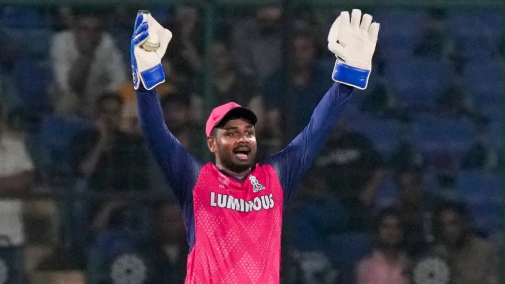 Sanju Samson biography: Samson appeals while keeping wicket for Rajasthan Royals in the IPL.