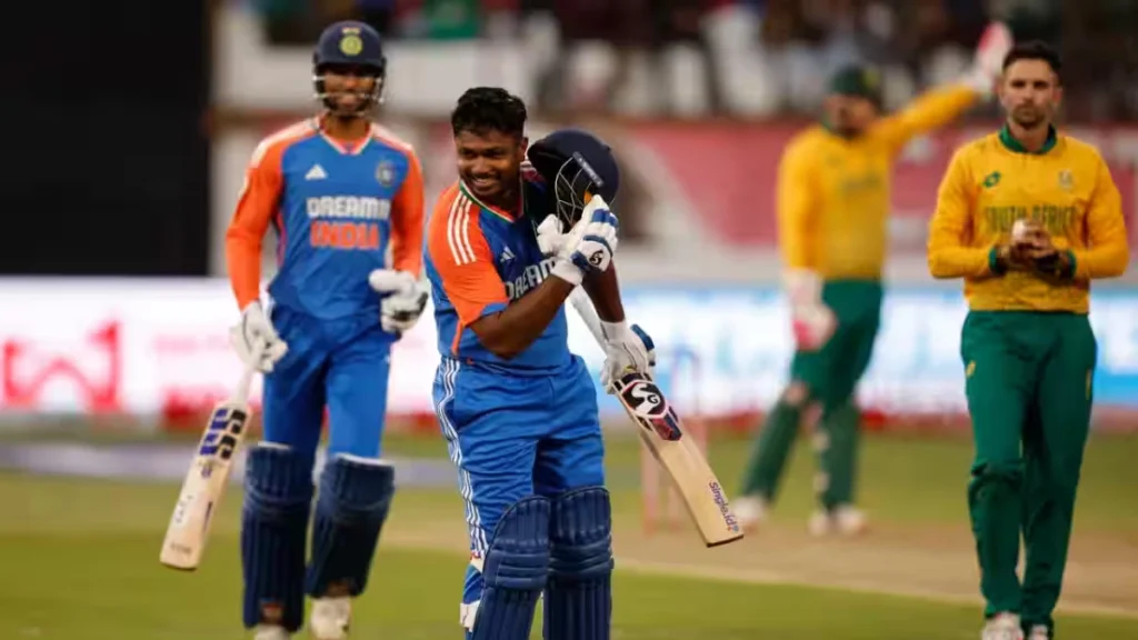 Sanju Samson biography: Sanju Samson celebrates his second straight T20I hundred against South Africa in Durban